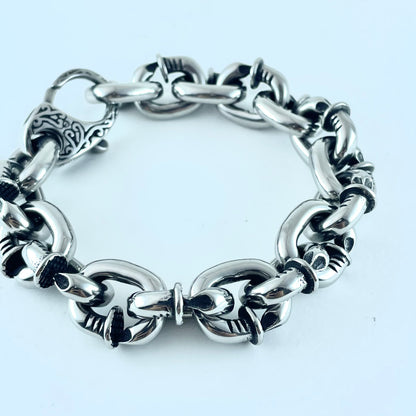 Titanium-Steel Waterproof Chunk Nail Bracelet
