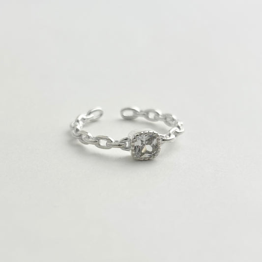 S925 Sterling Silver with Zirconia Elegant Design Ring