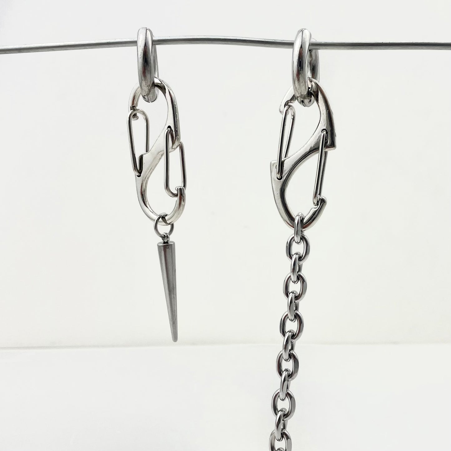 Oversized Titanium Waterproof Earring Pieced Necklace