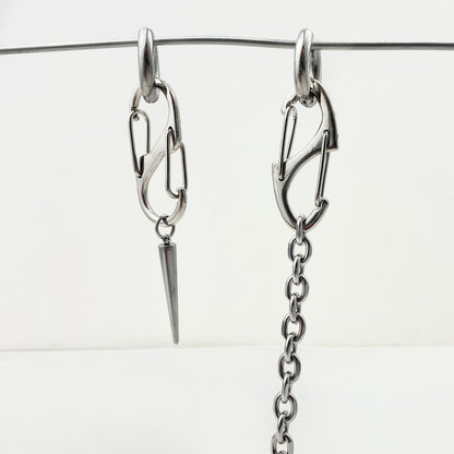 Oversized Titanium Waterproof Earring Pieced Necklace