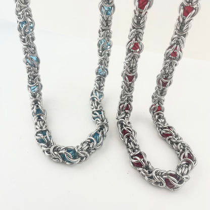 Titanium Steel Waterproof Stone-Inlaid Necklace