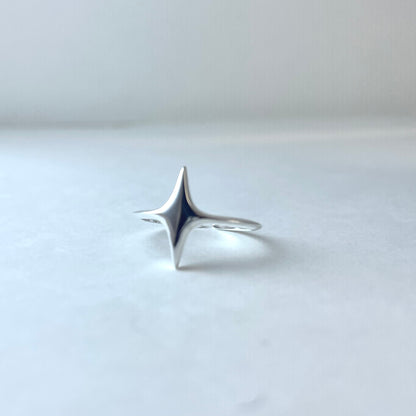 S925 Sterling Silver Minimalist Star Ring