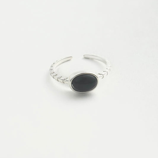S925 Sterling Silver Onyx New Chinese Style
