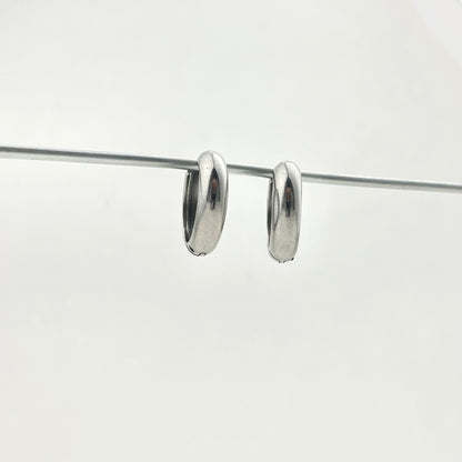 Simple Titanium Waterproof Earrings Hoops