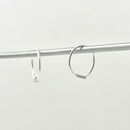 S925 Sterling Silver Hoop Earrings