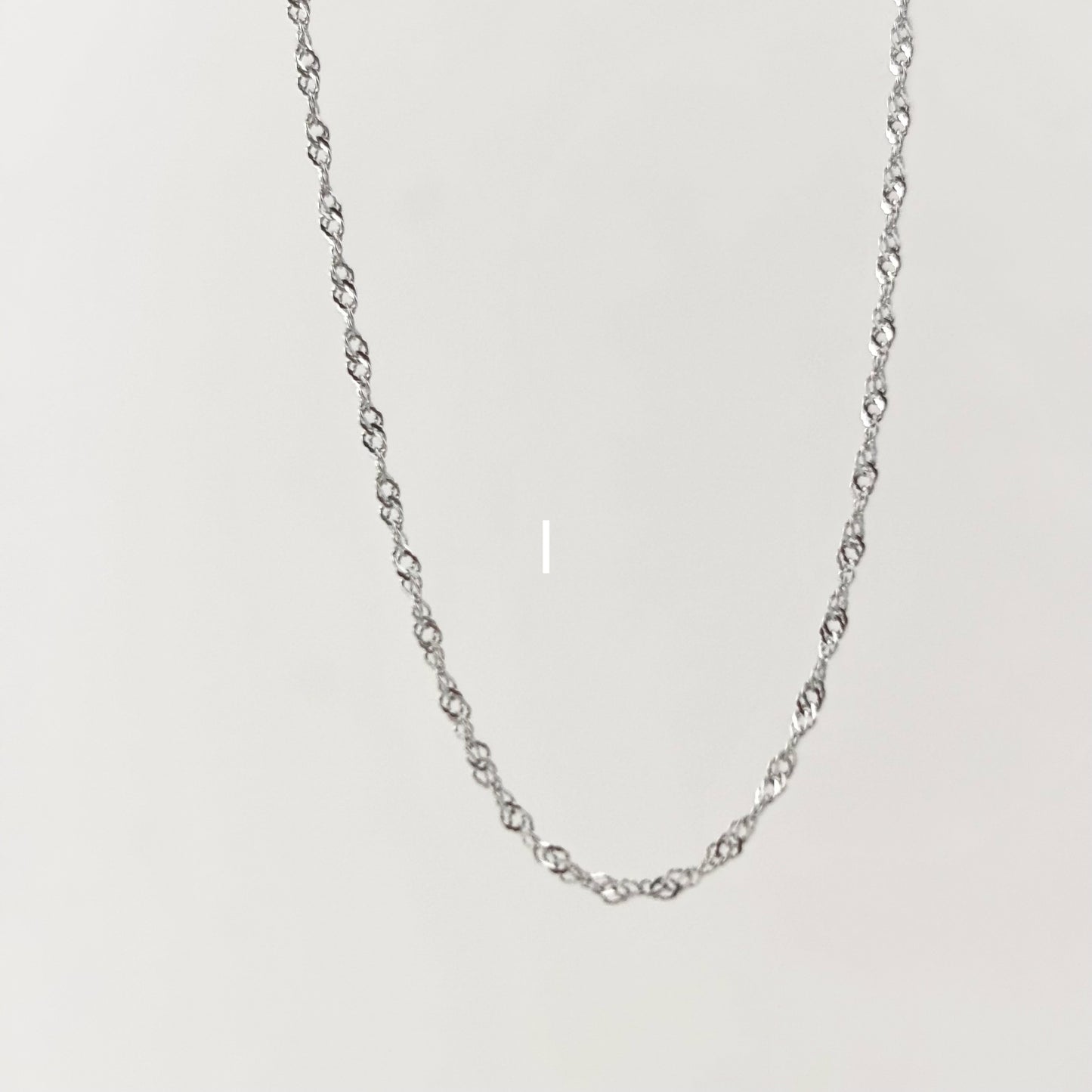 S925 Sterling Silver Extremely Simple Chain 45cm