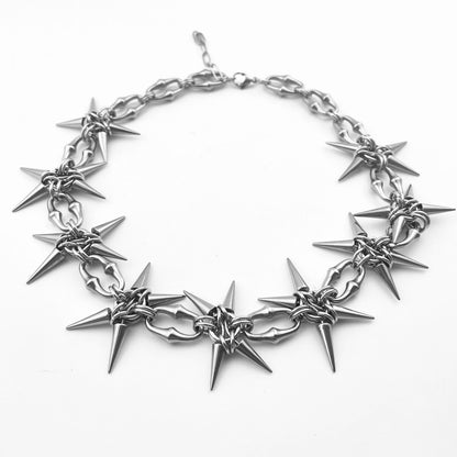 Titanium Waterproof Necklace Rivet Necklace Choker