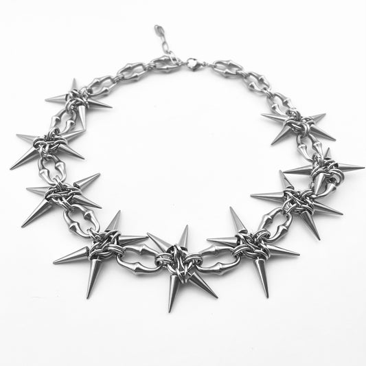 Titanium Waterproof Necklace Rivet Necklace Choker