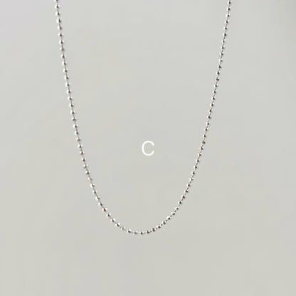 S925 Sterling Silver Extremely Simple Chain 45cm