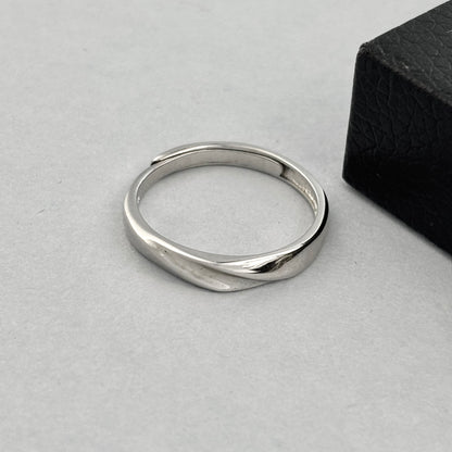 S925 Sterling Silver Men's Plain Ring