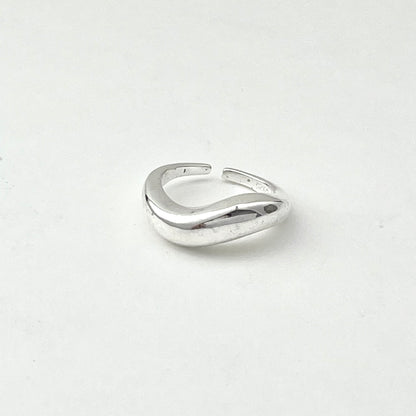 S925 Sterling Silver Wavy Ring