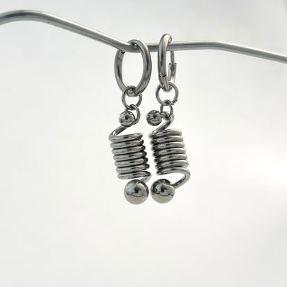 Spring Shaped Design Earrings