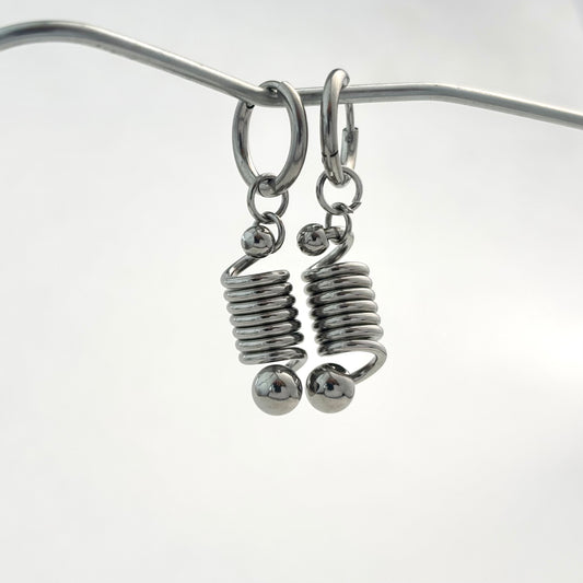 Spring Shaped Design Earrings