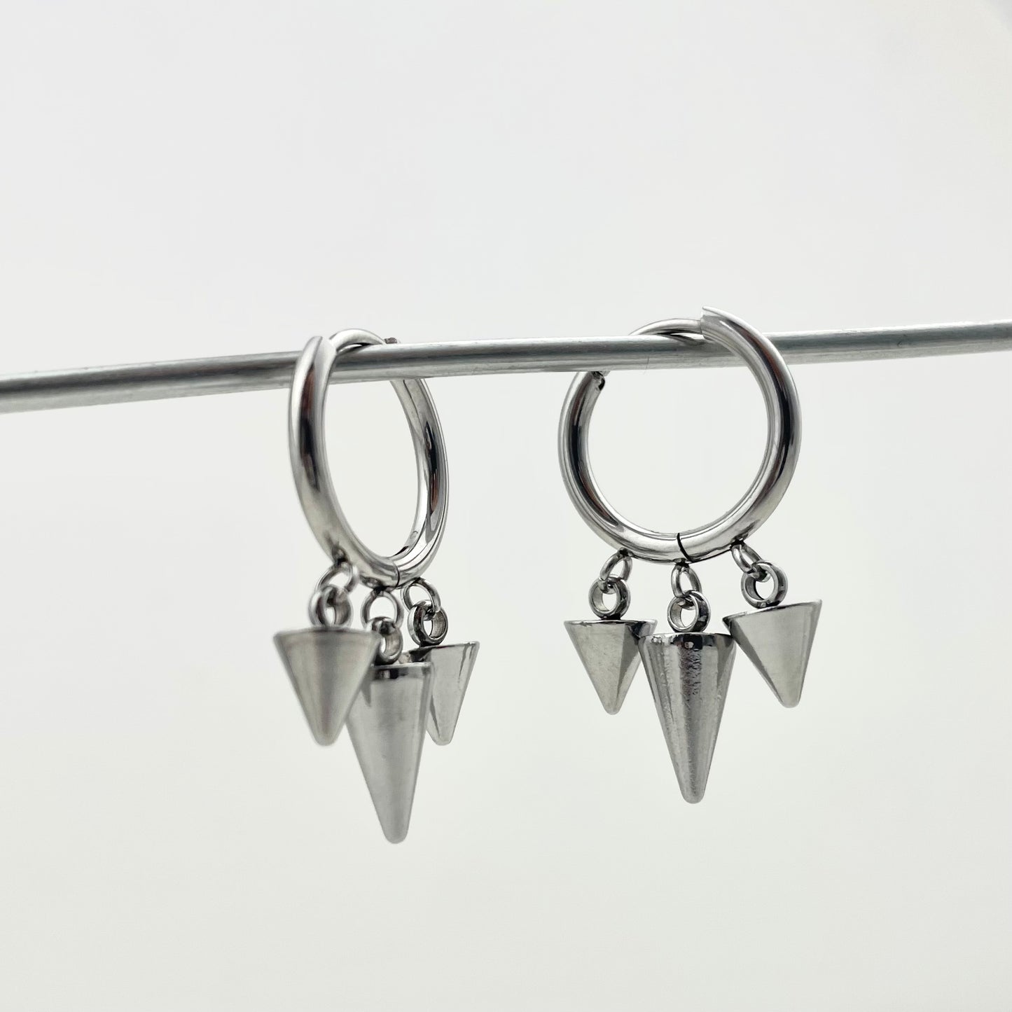 Titanium Waterproof Earring Tapered Pendant Earrings