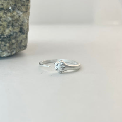 S925 Sterling Silver Cat Paw Design Ring