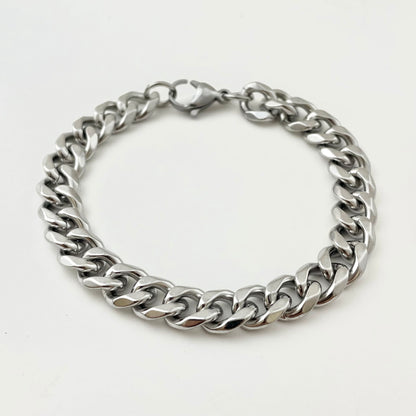 Titanium-Steel Waterproof Cuban Bracelet