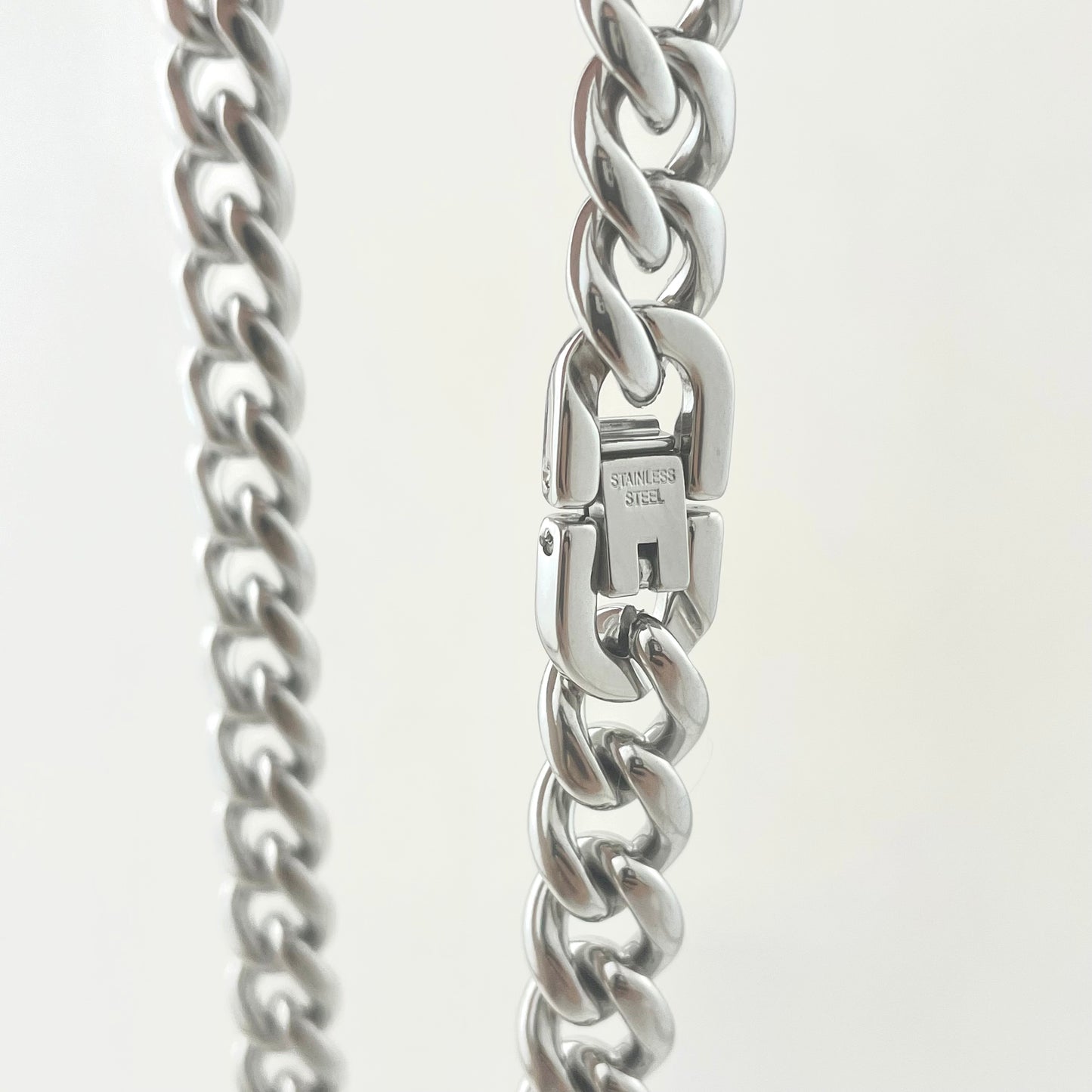 Titanium-Steel Waterproof Wide Cuban Necklace