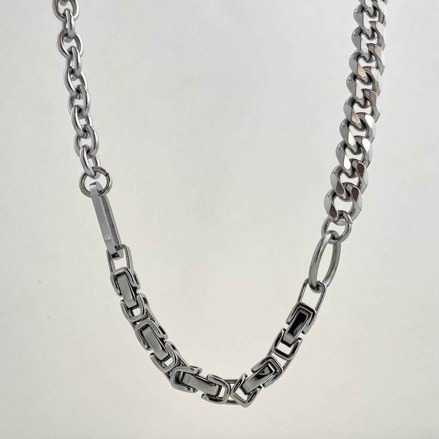 Titanium Steel Loop-Link Necklace