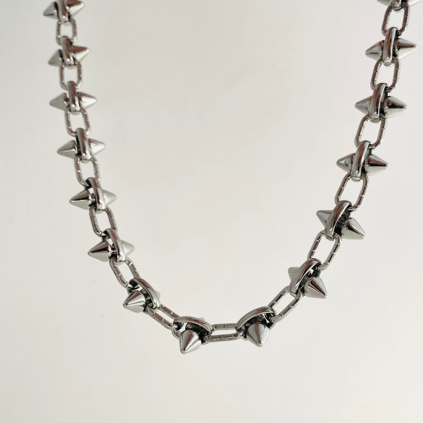 Titanium Steel Double-Layer Rivet Necklace