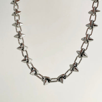 Titanium Steel Double-Layer Rivet Necklace