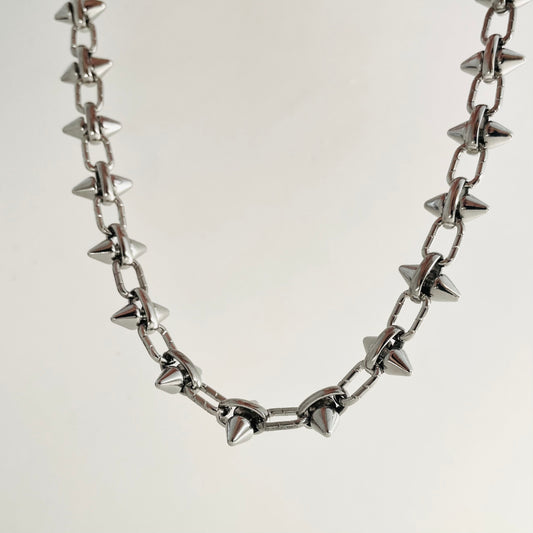 Titanium Steel Double-Layer Rivet Necklace