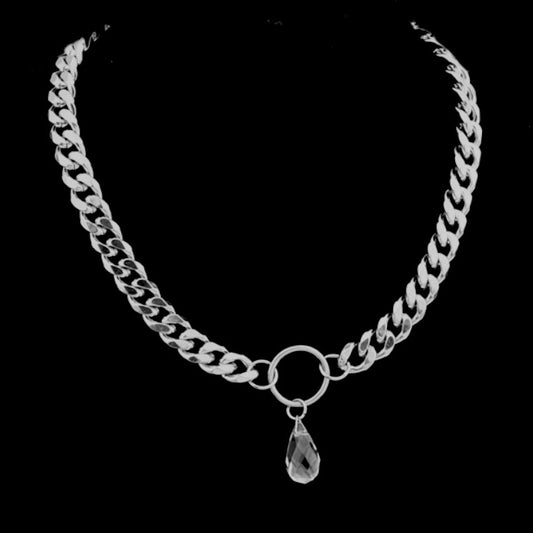 Chunky Cuban Chain Water Drip Pendant