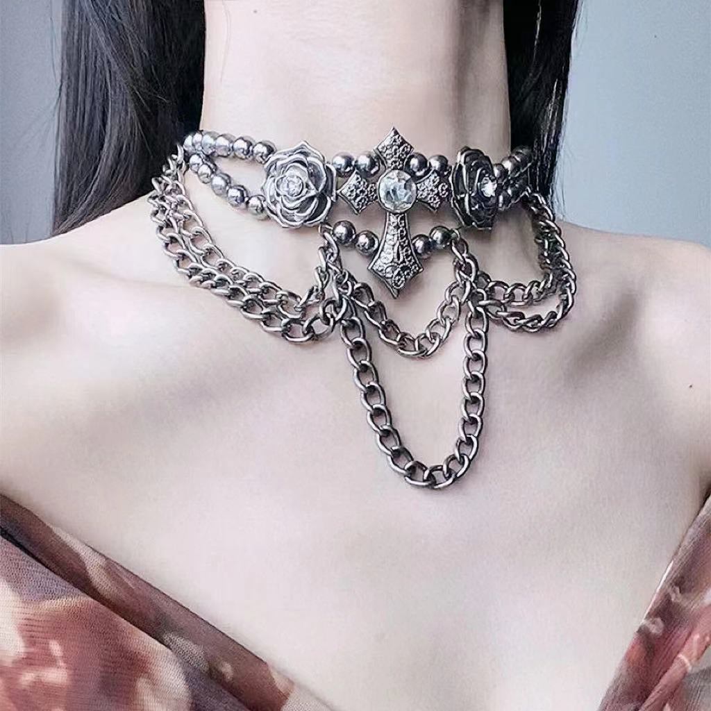 Cross Pendant Choker