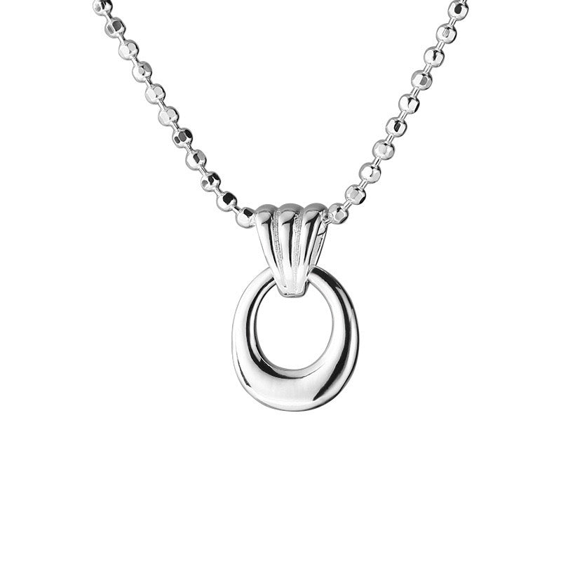 S925 Necklace Circle Pendant