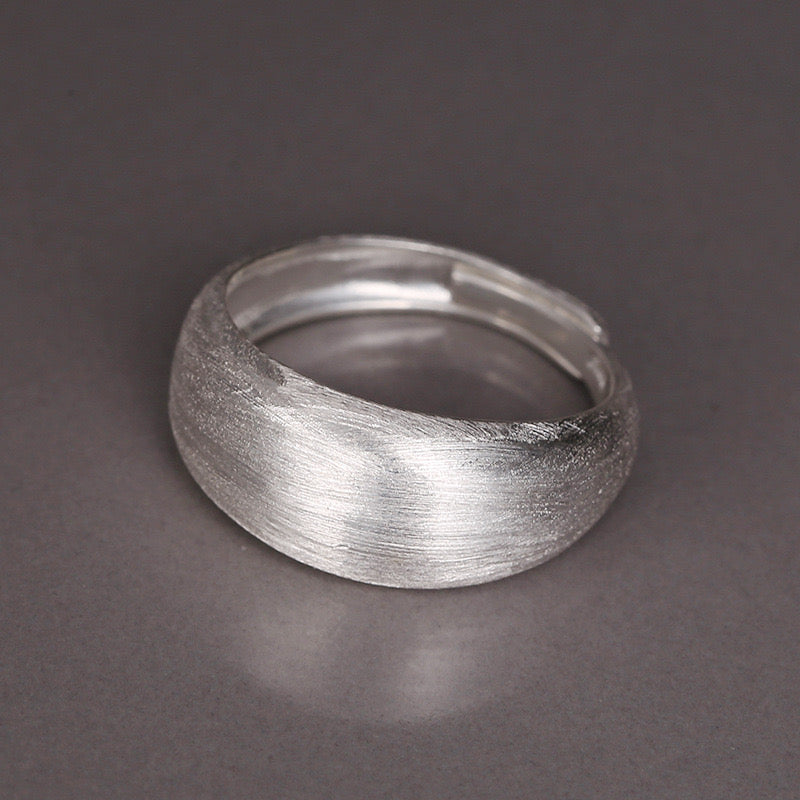 S925 Silver Matt Ring