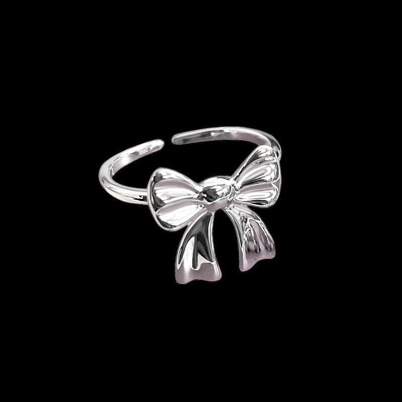 S925 Silver Ring Bowknot