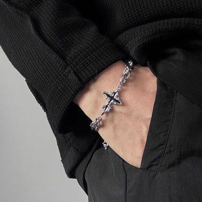 Dissolve Black Cross Bracelet