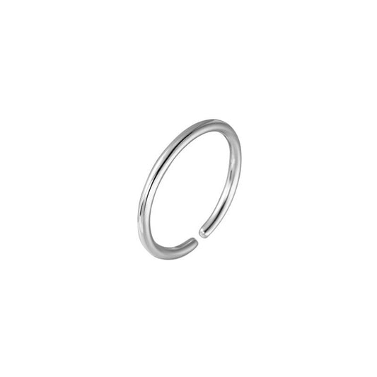 S925 Silver Simple Plain Ring