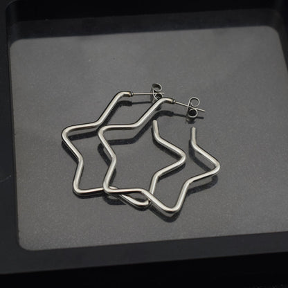 Large Star Earrings