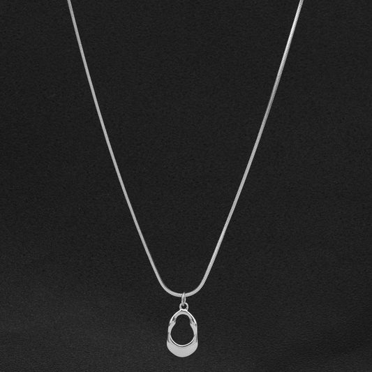 Skeletonized Water Drops Minimalist Necklace