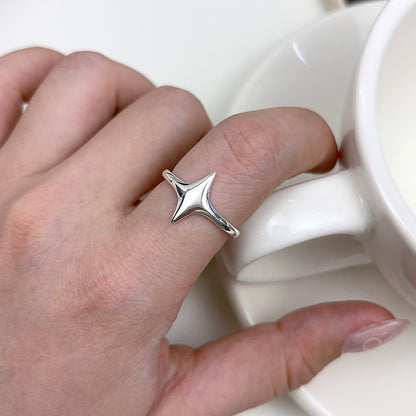 S925 Sterling Silver Starburst Ring