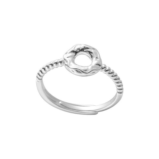 S925 Sterling Silver Mini Donut Ring