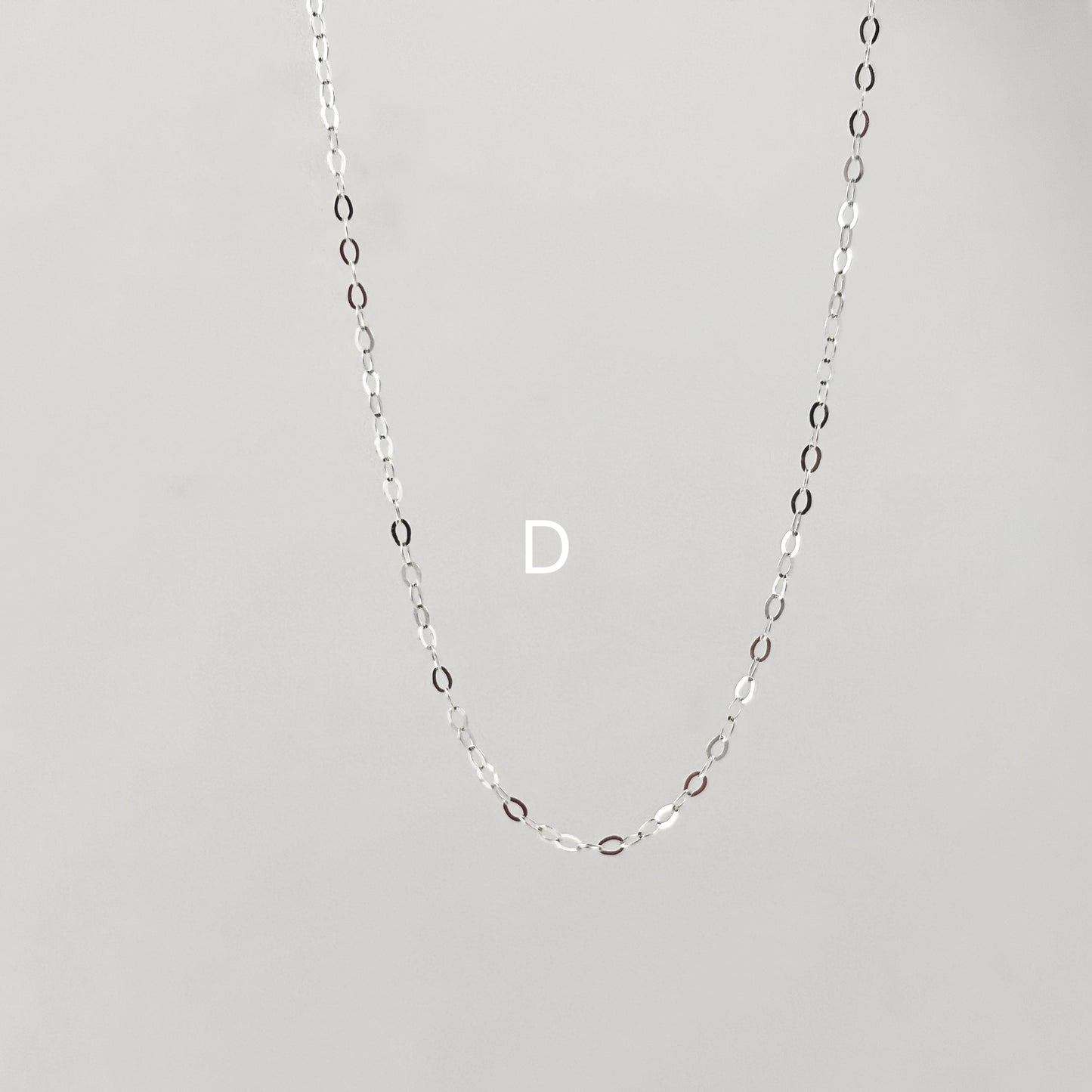 S925 Sterling Silver Extremely Simple Chain 45cm